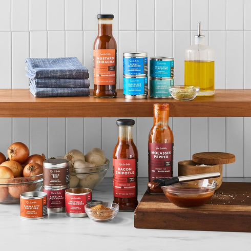Set, Sur La Table Seafood Seasoning Gift Blue