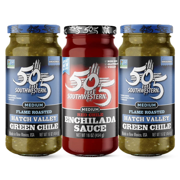505 Southwestern Variety Pack of 3 (2 Roasted Green Chile & 1