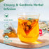 (12 Count) (1pc) Chicory and Gardenia Herbal Tea Bags Caffeine Free, Sugar Free Botanical Tea with Honeysuckle