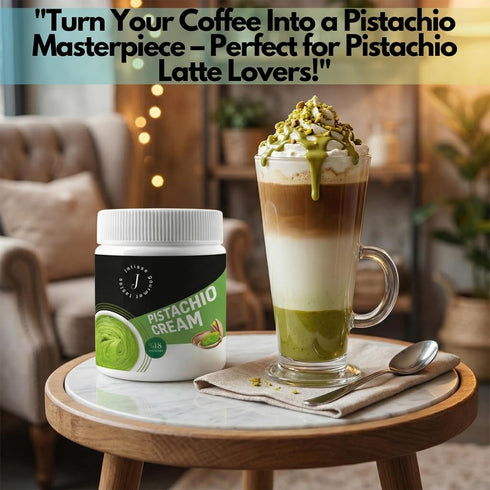 17.6 oz (500g) Jatisse Pistachio Cream Smooth & Balanced Pistachio Spread for Desserts, Baking & Dubai Chocolate