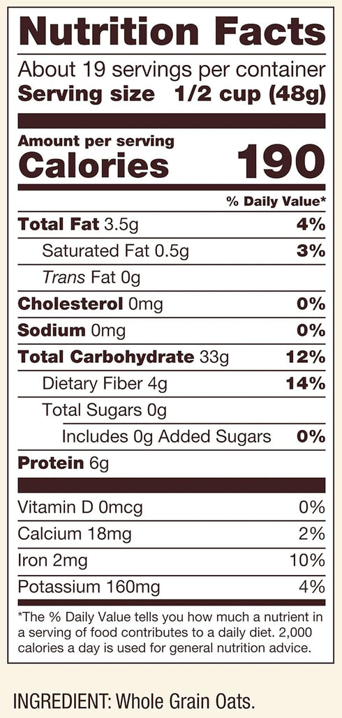 32oz (Pack 1) Bob's Red Mill Extra Thick Rolled Oats, of - Non GMO, Whole Grain, Vegan, Kosher