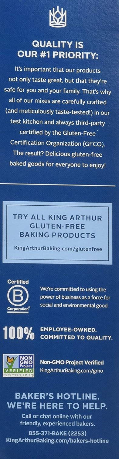22 Oz, 1.38 Lb (Pack 6) King Arthur Flour Gluten-Free Yellow Cake Mix
