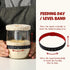 Snuvid 1 (34 oz) Set L Sourdough Starter Jar Kit, Wide Mouth Potbelly Crock - Glass Sour Dough Starter Bread Jar