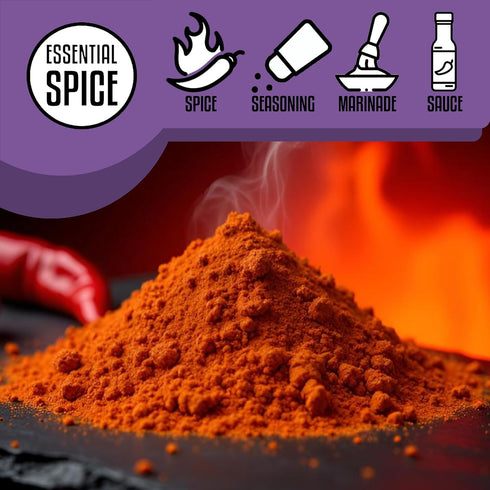 100% (1 Essential Spice Carolina Reaper Chili Powder Extremely Hot Ground Pepper with Fruity, Smoky Flavor Made from