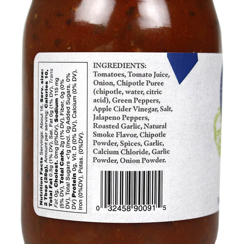 Pain is Good 15.5 - Smoked Jalapeno Salsa - Ounces- Made in USA with Cayenne & Habanero Peppers - All Natural