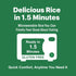 8.8 oz, Pack 6 Eat Regal Jasmine Rice, Ready-to-eat Pouches