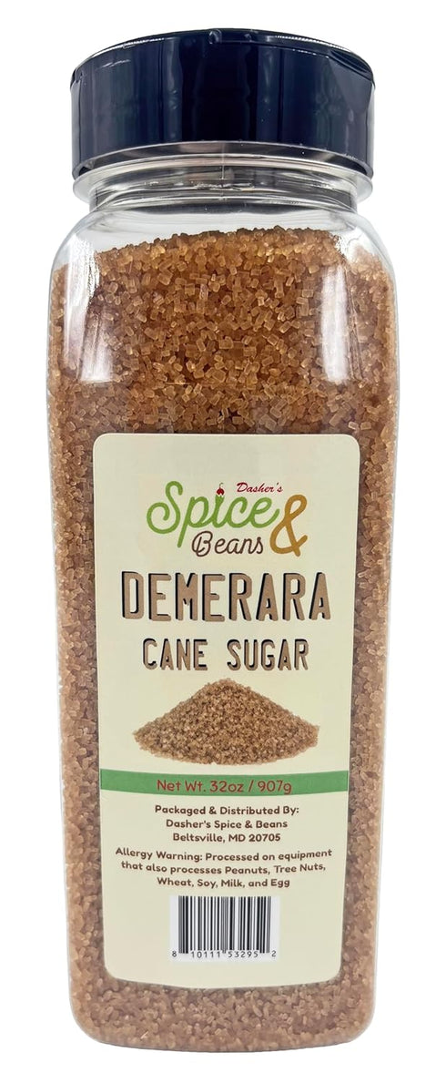 Demerara Cane Sugar | Raw Cane Sugar Crystals for Coffee, Tea, Baking