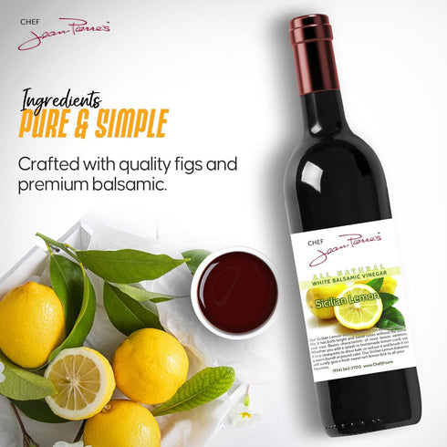 375ml (12.5oz) 12-Years Chef Jean Pierre's Italian Balsamic Vinegar - Rich Lemon Flavor, Traditional Barrel Aged