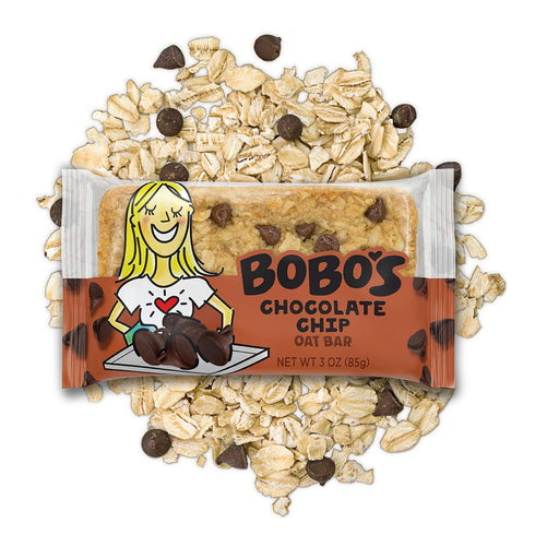 Pack 12 Bobo's Chocolate Chip Oat Bars, Gluten Free, Non-GMO, Whole Grain Oats, of | Snack Bars | On-the-Go | Made