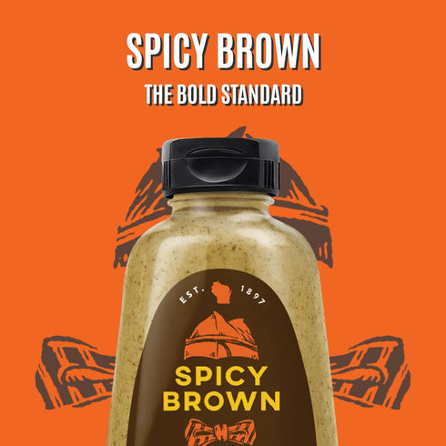12 oz. 4-Pack Koops' Spicy Brown Mustard, Bottle
