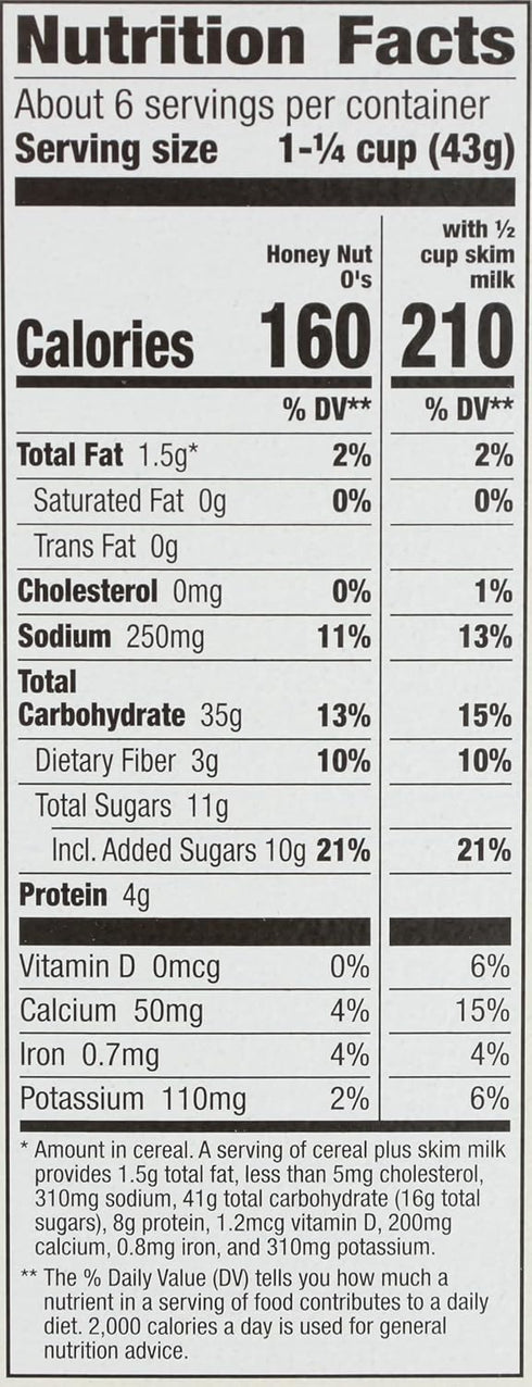 9.5 Oz Cascadian Farm Organic Cereal, Honey Nut O's