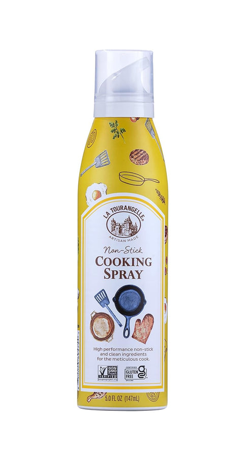 La Tourangelle Non Stick Cooking Spray - Expeller Pressed Oil, Non Aerosol for Medium to High Heat, 5 Fl Oz