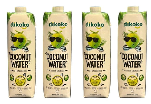 Generic Dikoko Coconut Water, Brazilian, Not from Concentrate, Low Calorie, Fat Free, No