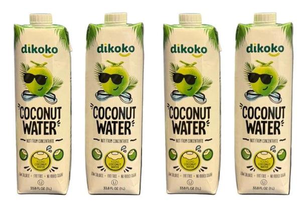 Generic Dikoko Coconut Water, Brazilian, Not from Concentrate, Low Calorie, Fat Free, No