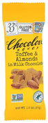CHOCOLOVE Mini Toffee And Almond Chocolate Bar, 1.3 OZ