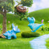 5 Set Playset Pcs Lovely Dinosaur Figure Animal Toys Cake Topper, Micro Landscape Decor Fairy Garden Miniature Dinosaur