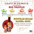 CAPT'N DEMO'S RED HOT PEPPER SAUCE Set (2 Pack CAPTN DEMOS Truffle Hot Sauce BIG TRUFFLE FLASK - Gourmet Red Sauce