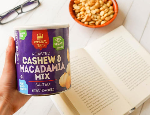 Imperial Nuts - Macadamia Nuts Oil Roasted Roasted | Gluten Free, Vegan and Keto Friendly Food | Plant Based Protein