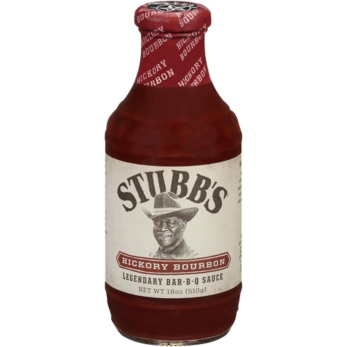 18 oz (Pack 3) Stubb's Hickory Bourbon Bar-B-Q Sauce