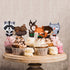 Pretty Cute Studios 48 Count Woodland Animals Cupcake and Cake Toppers – Includes 8 Owls, 8 Teddy Bears, 8 Raccoons, 8