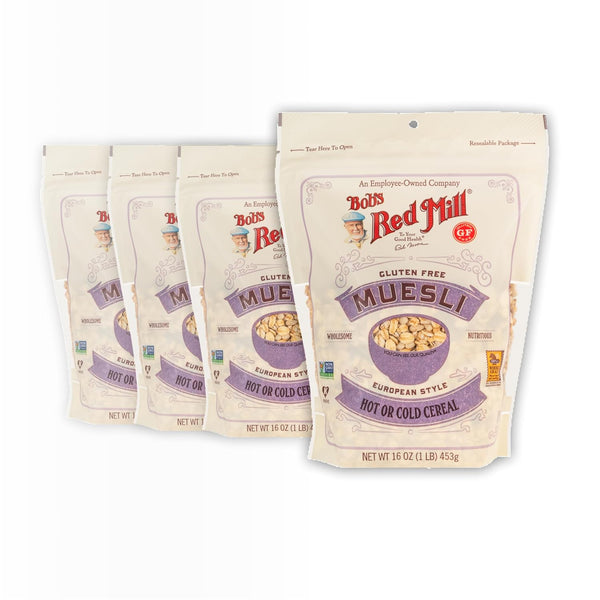 Bob's Red Mill Gluten Free Muesli, 16oz (Pack of 4) - Gluten