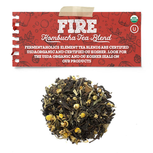 Fermentaholics - Element Kombucha Tea Blends | USDA Certified Organic Kombucha Tea Blend | Kosher Certified