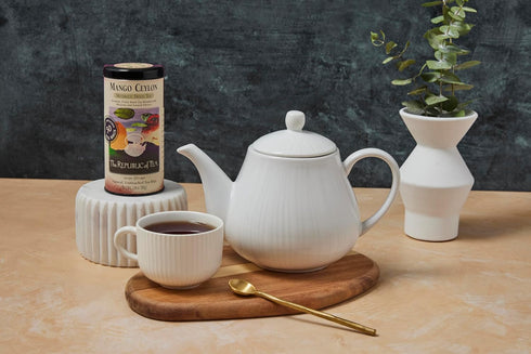 50 The Republic of Tea - Mango Ceylon Black Tea, Metabolic Frolic Tea, Tea Bag Tin