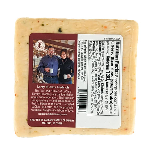 Generic 6 oz (Pack 2) LaClare Pepper Jack Goat Milk Cheese