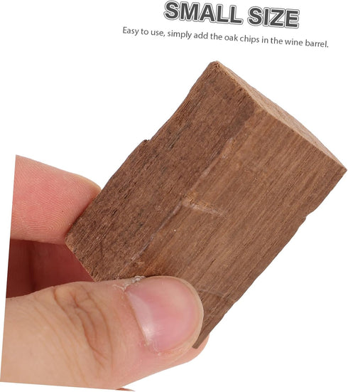4pcs SOLUSTRE Red Wine Oak Chips Toast for Home Brewing Flavor and Random Shapes for Wine Making