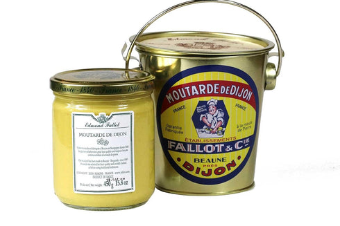 Edmond Fallot 15.8Oz Dijon Mustard Jar Inside Tin Pail