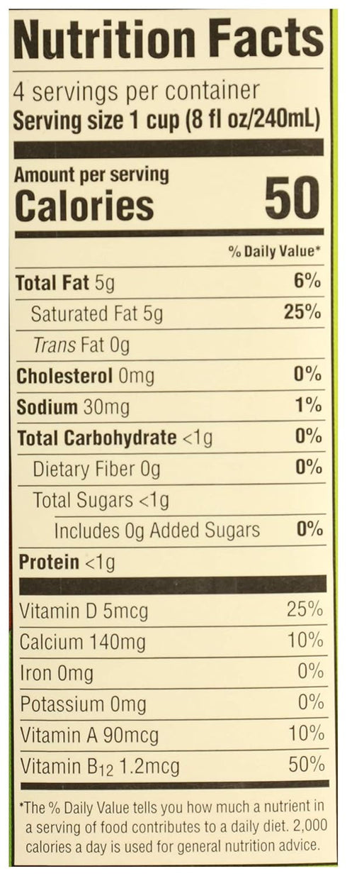 365 32 Oz by Whole Foods Market, Organic Unsweet Original Coconut Milk, Fl
