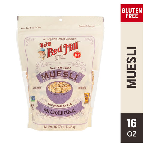 16oz (Pack 1) Bob's Red Mill Gluten Free Muesli, of - Gluten Free, Non GMO, Kosher