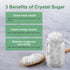 (2.2lb) SUN RIGHT Natural Crystal Rock Sugar Pure Cane Sweetener for Baking, Desserts, Tea, Coffee, Beverages, Herbal