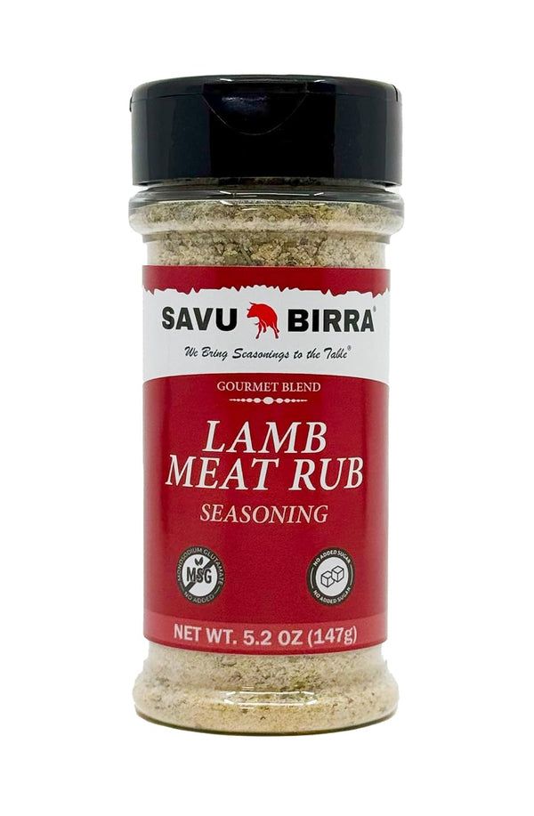 Savu Birra Lamb Meat Rub Seasoning (5.2 Ounce Bottle)