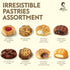 32.5oz (920g) Matilde Vicenzi Roma Cookie Gift Tin - Pastries & Cookies in Individually Wrapped Trays - Gourmet Gifts