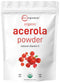 Organic Acerola Powder, 8oz - Natural Vitamin C Superfood, No Sugar & Additives, Great for Drinks & Smoothies