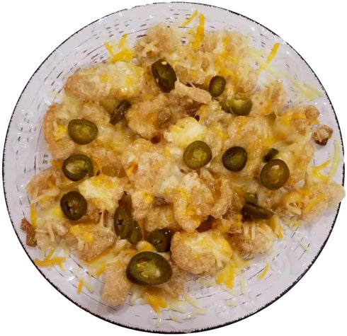 Lowrey's 1.75-oz. Packets Lowreys Bacon Curls | Microwave Pork Rinds | Hot & Spicy | Four