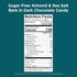 7.5 oz 24 RUSSELL STOVER Sugar Free Dark Chocolate Almond & Sea Salt Bark, bag ( pieces)