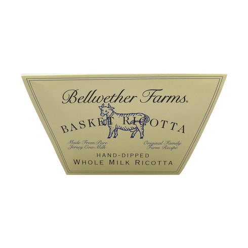 Bellwether Farms 12 OZ Whole Milk Ricotta Basket