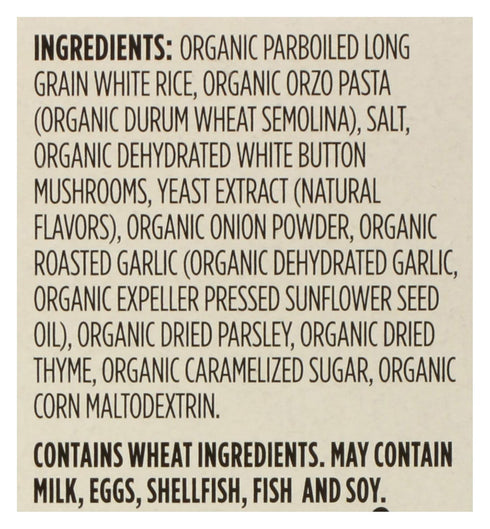 365 6 by Whole Foods Market, Organic Mushroom and Herb Rice Pilaf, Ounce