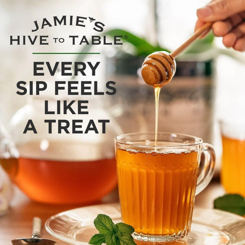 Set 36 Oz, Pack 3 100% Jamie's Hive to Table Infused Honey Gift Hot, Lemon, and Cinnamon Flavors, of Squeeze Bottles