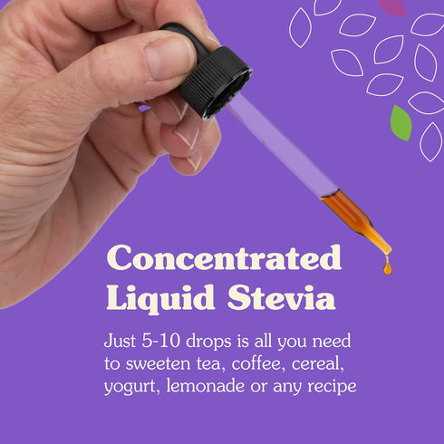 NuNaturals Liquid Vanilla Stevia, Sugar-Free Sweetener, 2oz, 2-Pack