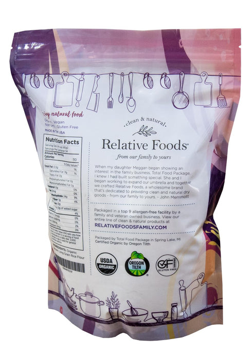 (3 lbs) Organic Brown Rice Flour - Brown Rice Flour for Baking, Pancakes, Thickening Sauce & More - Nutrient-Rich