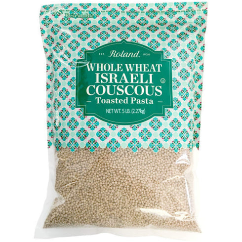 Roland Foods Whole Wheat Israeli Couscous, Toasted Pasta, Specialty Imported Food, 5-Pound
