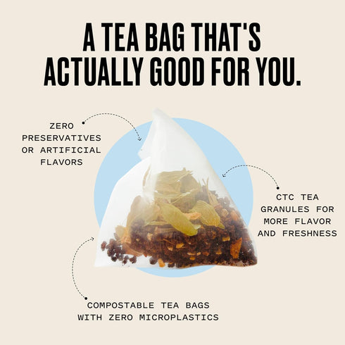Pack, 45 Count, Kolkata Chai - Signature, Rose and Decaf Chai Tea Bag Variety Premium Assam Black Tea and Spices