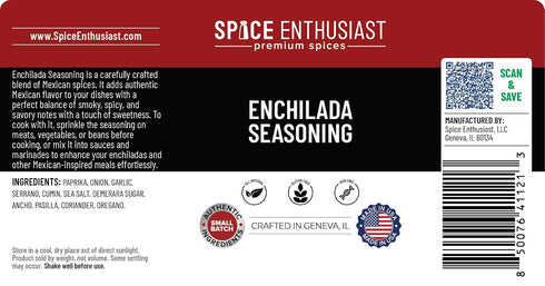 4.8 oz Spice Enthusiast Enchilada Seasoning