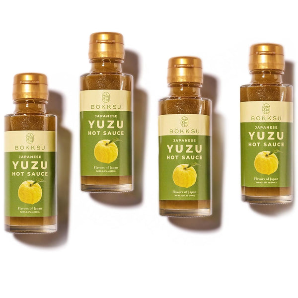 Bokksu Yuzu Hot Sauce (4-Pack) - Unique Spicy and Tangy Flavor, Authentic