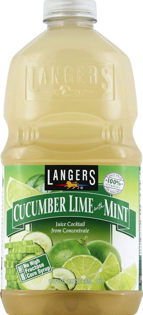 Langers Juice Cocktail Langers, Juice Cocktail Cucumber Lime with Mint, 64 Ounce