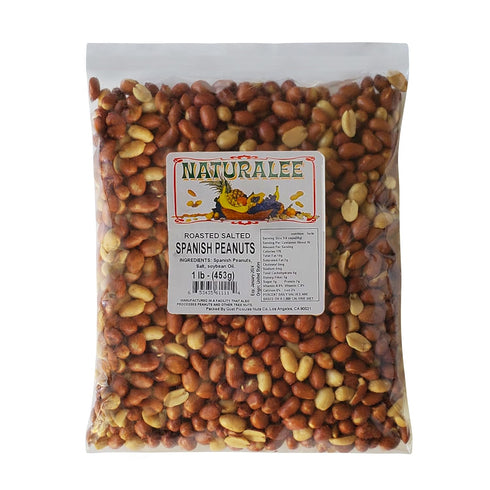 Naturalee Peanuts, With Skin Spanish Peanuts 1 lbs - Roasted & Salted