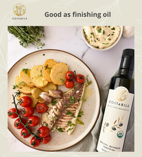 16.9 Fl.Oz. Evoo Extra Virgin Olive Oil from Puglia. Cold pressed olive oil. High polyphenol olive oil organic Fresh